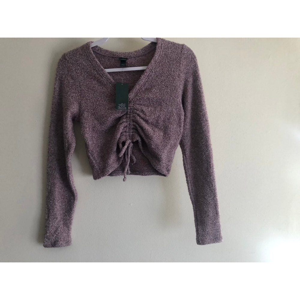 Wild Fable Ruched Front Cropped top sz Small NWT!